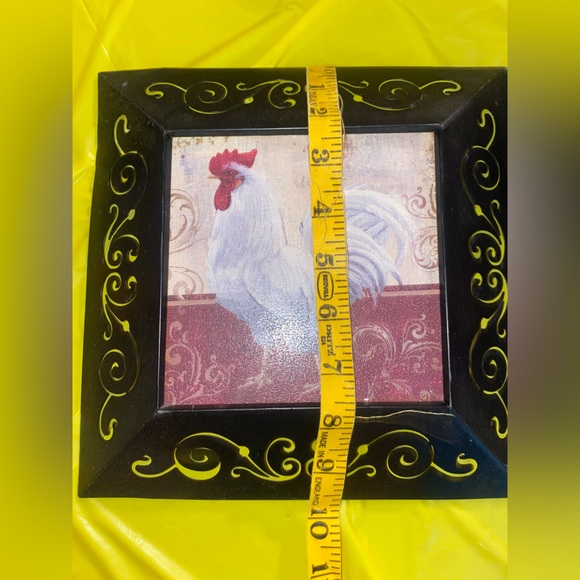 “New View” Vintage Rooster 🐓 Wall Hanging Plaque Designer - 2 Art Frames, Decor - Picture 12 of 16